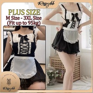 Baju Tidur Seksi Wanita Size Besar Plus Size Cosplay Sexy Maid Set 大码性感诱惑女仆套装 [Q381]