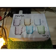 Glass set (6 pieces) (01) Brand mama.