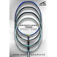 HUNDRED Badminton Racket AEROFLASH 7000 ZOOM (5U) Model With A Large Bag