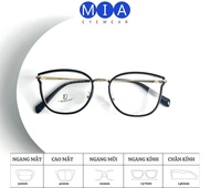 Gọng kính MIA EYEWEAR G52 mắt mèo thiết kế nhỏ nhắn càng kim loại thời trang phụ kiện nữ