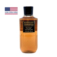 ( Chính hãng Mỹ ) Sữa tắm gội nam Mahogany Teakwood - Bath and Body Works 295ml