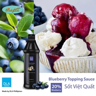 Topping Blueberry - Siro Topping 20% TRÁI CÂY NGUYÊN CHẤT - Sốt Việt Quất - Made in Philipines dùng