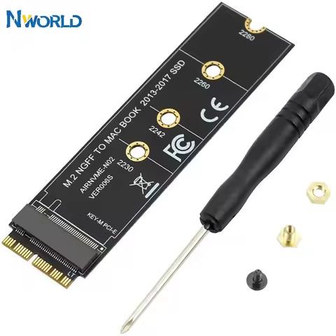M.2 NVME SSD Convert Adapter Card for MacBook Air Pro Retina 2013-2017 A1465 A1466 A1398 A1502 NVME/