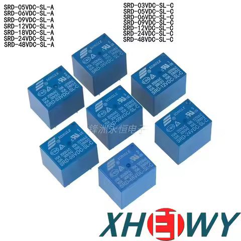 Relay SRD-03V 05V 06V 09V 12V 24VDC-SL-A SL-C pins SRD-06VDC-SL-A SRD-12VDC-SL-A SRD-48VDC-SL-A SRD-