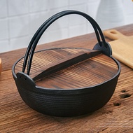 AT/💖Thick Cast Iron Stew Pot Household Uncoated Japanese Non-Stick Pot Old Pig Iron Soup Pot Japanese Soup Poy Pot Sukiy