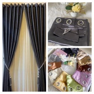 GLOSSY BLACKOUT CURTAINS 6 WAVES