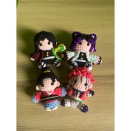 Littlecrochety cute demon slayer crochet keychain shinobu tomioka akaza koyuki (request)