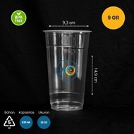 22oz Flat Cup Screen Printing 9 grams - Free Design 1 Color Sidebebas Plastic Cup Sealer / IN INDONE