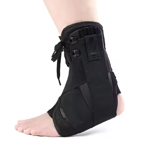 1Pcs Ankle Support Brace Adjustable Ankle Wrap Protector Women Men Lace Up Foot Stabilizer for Runni