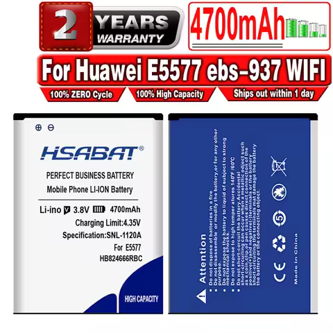 HSABAT HB824666RBC 4700mAh Battery For Huawei E5577 ebs-937 WIFI Router
