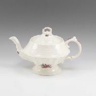 二手 Spode Billingsley Rose 茶壺，瓷器，英國製造。