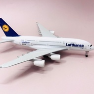 Airbus A380 Metal Plane "LUFTHANSA" 1:400 Scale Model 20CM High Quality Moving Wheels
