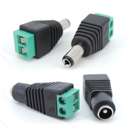 2.1mm x 5.5mm DC Female Male Power Plug Adapter Jack Adapter Connector Male Plug terminal for led st