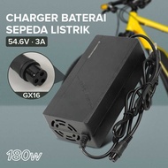 Electric Bicycle Scooter Battery Charger Adapter 54.6V 3A - 48V3