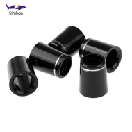 [Simhoa] 5Pcs Ferrules Plastic Silver Rings Shaft Ferrule End Caps Adapter Golf Iron Ferrules for Ir