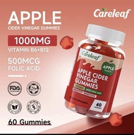 CareLeaf Apple Cider Vinegar Gummies 1000mg Boost Metabolism Support Weight Loss & Detox Add Vitamin