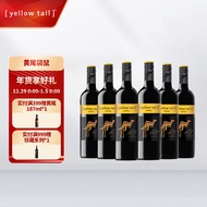 黄尾袋鼠（Yellow Tail）【年货送礼】世界系列 西拉红葡萄酒 750ml*6 整箱装