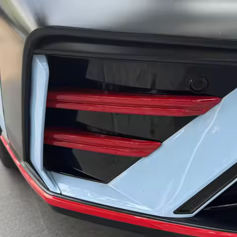 Red Exterior Style Front Bumper Side Anti Collision Front Lip Decoration Stripe For Hyundai Elantra 