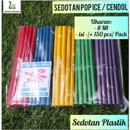 (1 Pack) Pop ice straws 8ml/ cendol straws Colorful straws 8ml/ Plastic straws 8ml