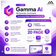 Gamma AI Plus | AI Presentation Generation Service | Up to 20 Slides