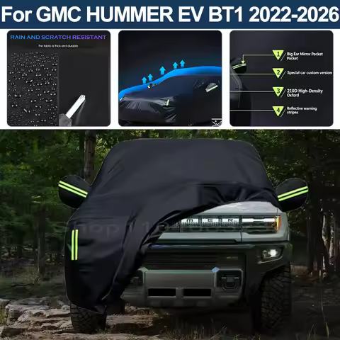 Auto Exterior Sun-Snow Protective Car Cover For GMC HUMMER EV BT1 2022-2026 Waterproof Dustproof Ant