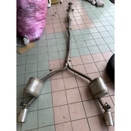 saclam exhaust muffler piping set mini cooper s r55 clubman