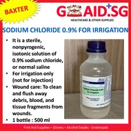 Baxter Sodium Chloride 0.9% For Irrigation (1 bottle : 500ml)