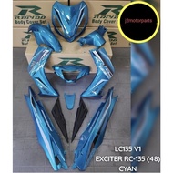 (STICKER TANAM/AIRBRUSH) RAPIDO COVER SET LC135 V1 EXCITER