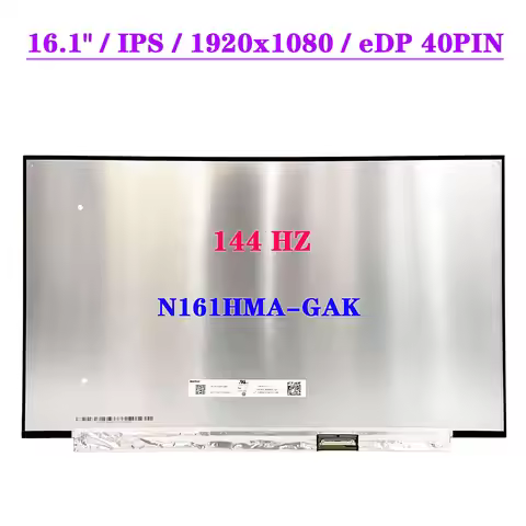 16.1" IPS 144HZ Game Laptop LCD Screen N161HMA-GAK For HP Victus 16 FHD 1920x1080 Display Panel EDP 