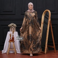 Bisa (COD) -Gamis batik. Gamis batik Jumbo LD 120 CM -gamis terbaru 2023 - BAJU GAMIS BATIK WANITA  
