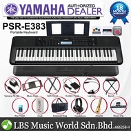Yamaha PSR-E383 61 Key Portable Keyboard Full Package With Complete Accessories and PSP-900 (PSRE383