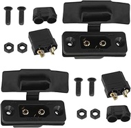 2 Pairs XT90E XT90E Mountable Male Female Durable Connector with Rubber Cap XT90 2 Pin Reverse Polar