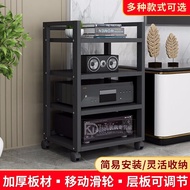 ST-💢Power Amplifier Shelf Printer Rack Living Room Theater Meeting Room Shelf Movable Audio Clothes ClosetHIFIFever Equi
