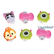 1PC Cartoon Lovely Mini Cable Clip Solid Wire Clip Desktop Desk Organizer Protector For Cable Bobbin Winder Wrap Cord Cable [countless.my]