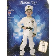 Seaman Marine Captain Costume for Boy Kids Occupation Career Cosplay for Boys