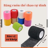 Sports tape, soft rubber injury tape, colorful fabric muscle tape.