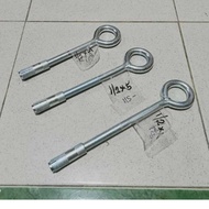 EYE BOLT ZINC PLATED 1/2 x 4", 5", 6" WITH GRIP ANCHOR