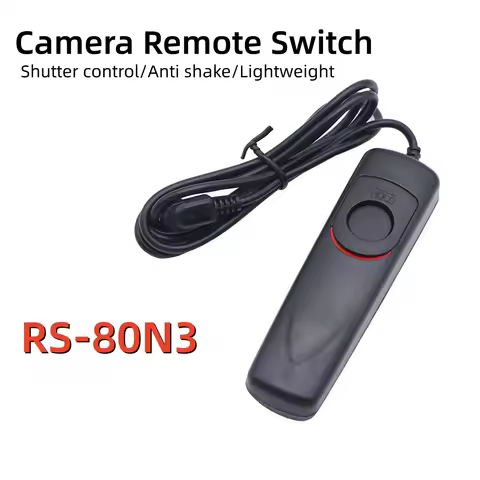 RS-80N3 Wired Remote Switch Shutter Release for Canon EOS R1 R3 R5 R5II R5C 5D IV 5D4 1DX III 1DX II