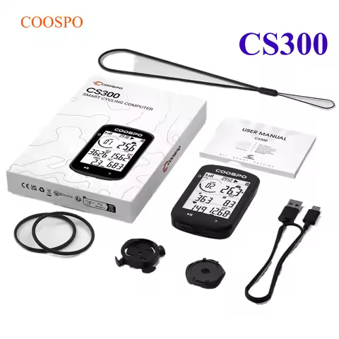 COOSPO REALROAD CS300 Smart GPS Bike Computer 2.6" LCD ANT+ Bluetooth Auto Backlight IP67 Waterproof