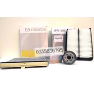 Air conditioner filter combo + engine filter PE07133A0A + oil filter for Mazda 3 (2.0, 14-20), Mazda