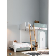 Anlando High Low Bed Low Bed Children's Bed Small Apartment Staggered Type Upper Lower Bed Bunk Bed 