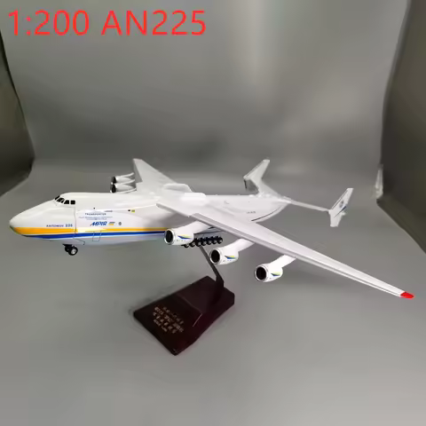 1/200 Scale Antonov AN-225 Transport Aircraft Airplane Model Plane Aviation Toys Games Aeroplane Pla