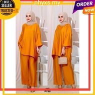 NHYXS SET LAWA SET MUSLIMAH PLUS SIZE SET P750 Set Baju dan Seluar Muslimah Women Set Blouse and Pants