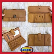(Original) Fossil Cora Clutch (Free Paper Bag)| Women’s Leather Wallet | Purse | Dompet Kulit