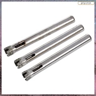 [L E U R] (R) 3 Pcs  Coated Drill Bit Ceramic Glass Hole Saw 6mm 15/64"