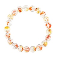 【正佳珠寶】膠花水晶 頂級錦鯉膠花水晶 8.8-9.3mm 錦鯉膠花手珠