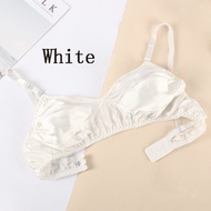 Xinyi3 Women Satin Silk Wireless Bra Mulberry Underwear Ultrathin  Comfortable Soft Glossy Bra Seksi