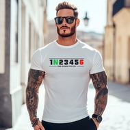 1N23456 Motorcycle Shift Biker Motorcyclist T-Shirt Men Clothing Casual T Shirt Summer Short Sleeve
