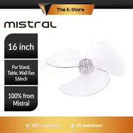 Khind Mistral 16" Fan Blade (Original For Standard 16Inch Table Fan, Wall Fan &amp; Stand Fan) | TYE2 (Kipas Berdiri Kipas Meja Kipas Dinding Desk FanOriginal High Quality Fan Blade)