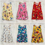 2PCS samantha Dress pambata 1to3 y.o assorted. CUTE PRINTS TO SHIP